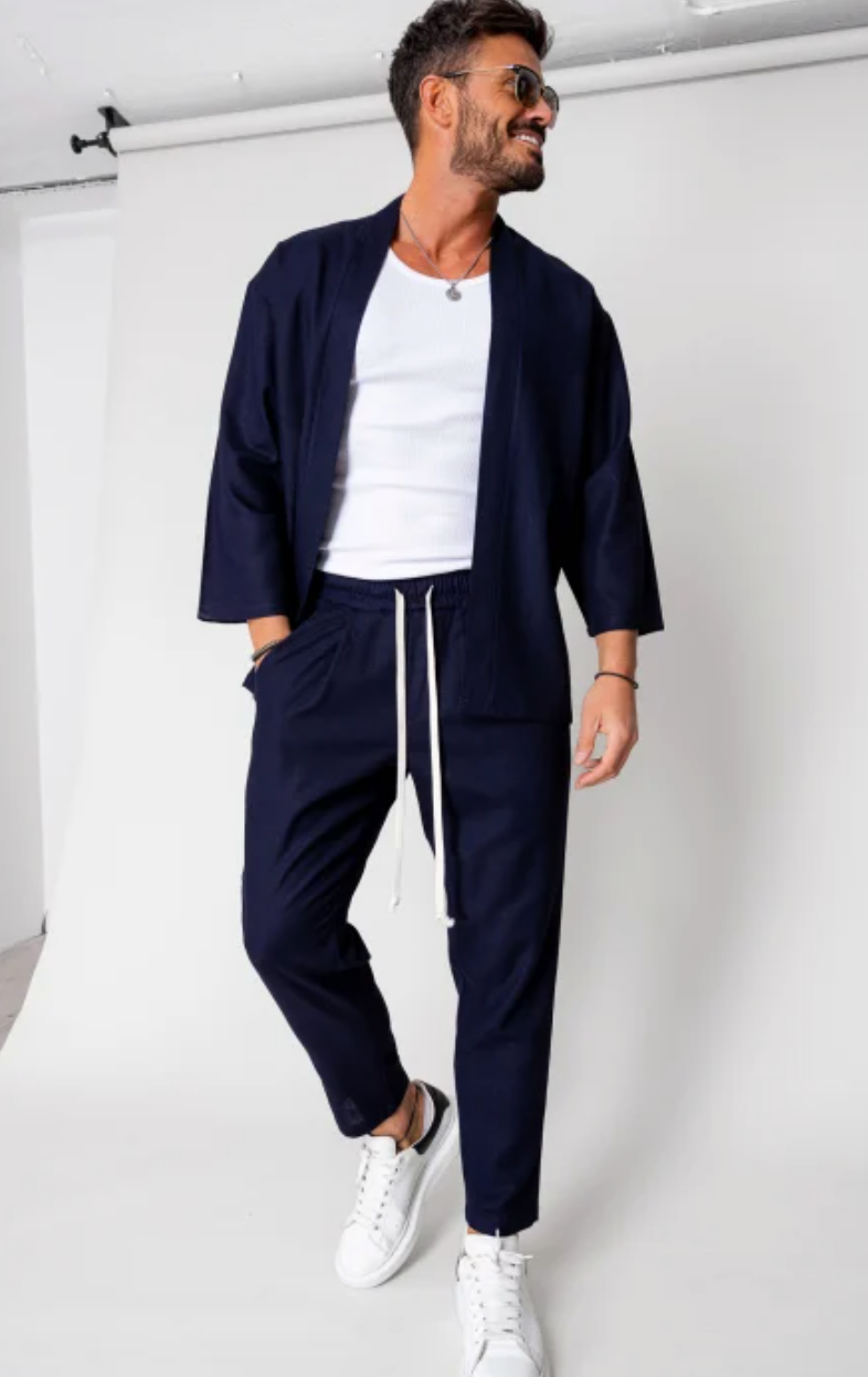 TOKYO NIGHT | Completo Blusa+Pantaloni in Cotone Premium